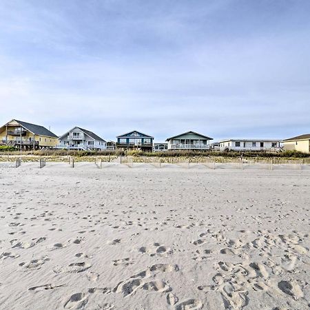 Pet-Friendly Second Row House Steps To Beach! Holden Beach Exterior photo